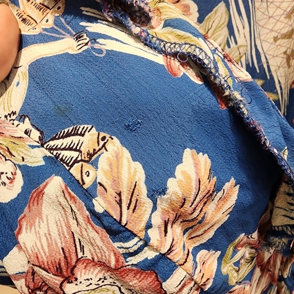 LUCY LOVE vintage floral midi dress size M - Picture 9 of 11